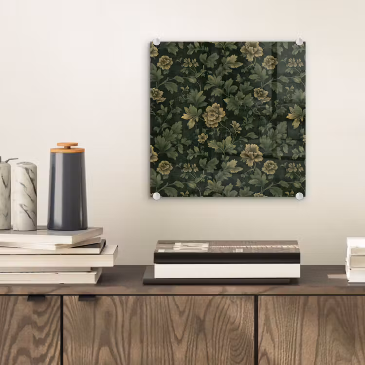 Donker - Groen - Goud - Botanisch plexiglas 5mm klein 11 -sfeer1