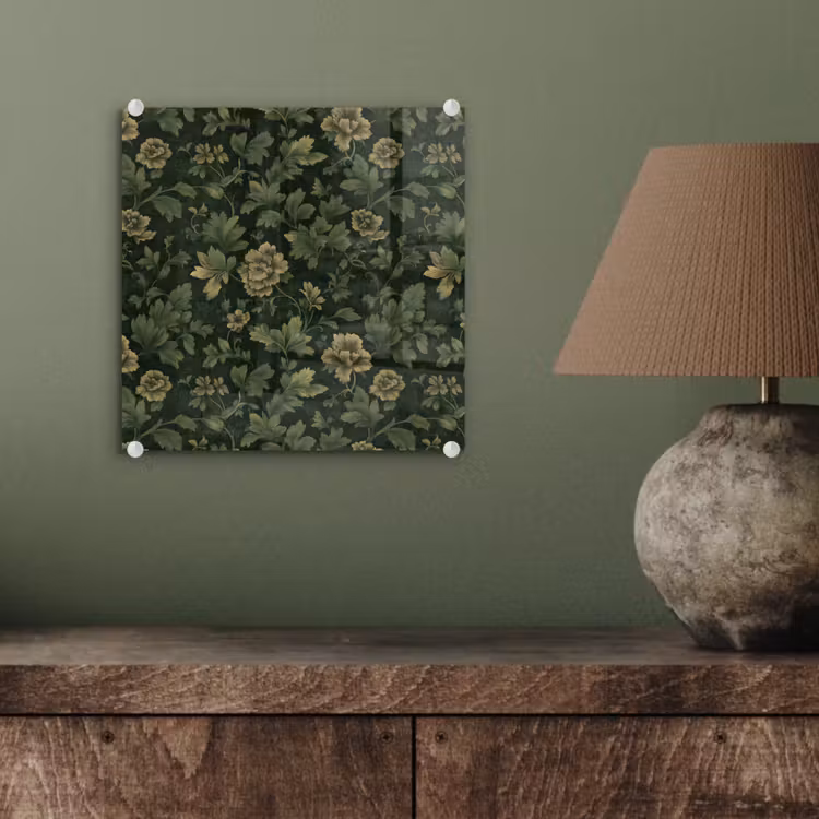 Donker - Groen - Goud - Botanisch plexiglas 5mm klein 11 -sfeer3
