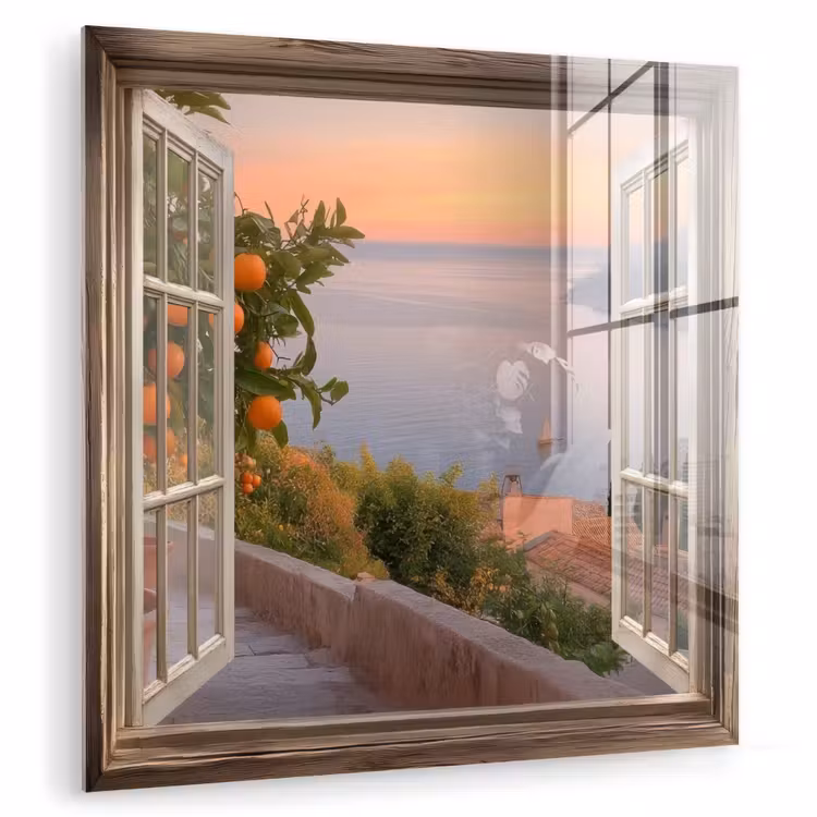 Doorkijk - Uitzicht - Meer - Landschap plexiglas 5mm klein -zzzproduct_nieuw