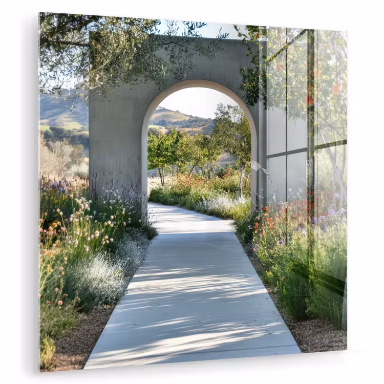 Doorkijk - Pad - Beton - Landschap plexiglas 5mm klein -zzzproduct_nieuw