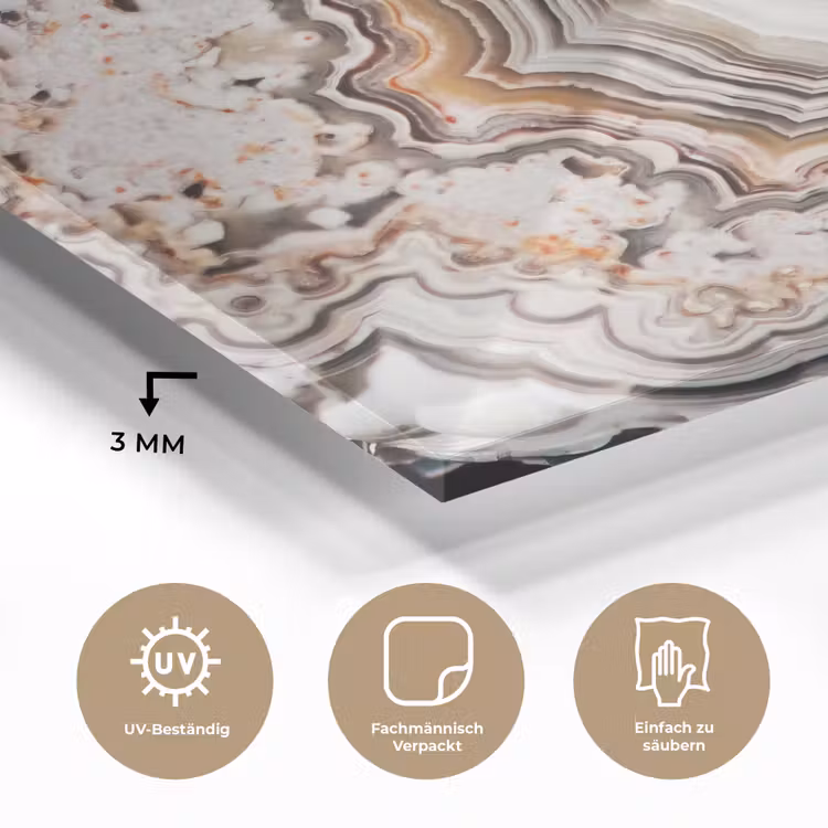 Edelsteen - Marmer - Natuur - Abstract plexiglas 5mm klein -wsfeer2_DE