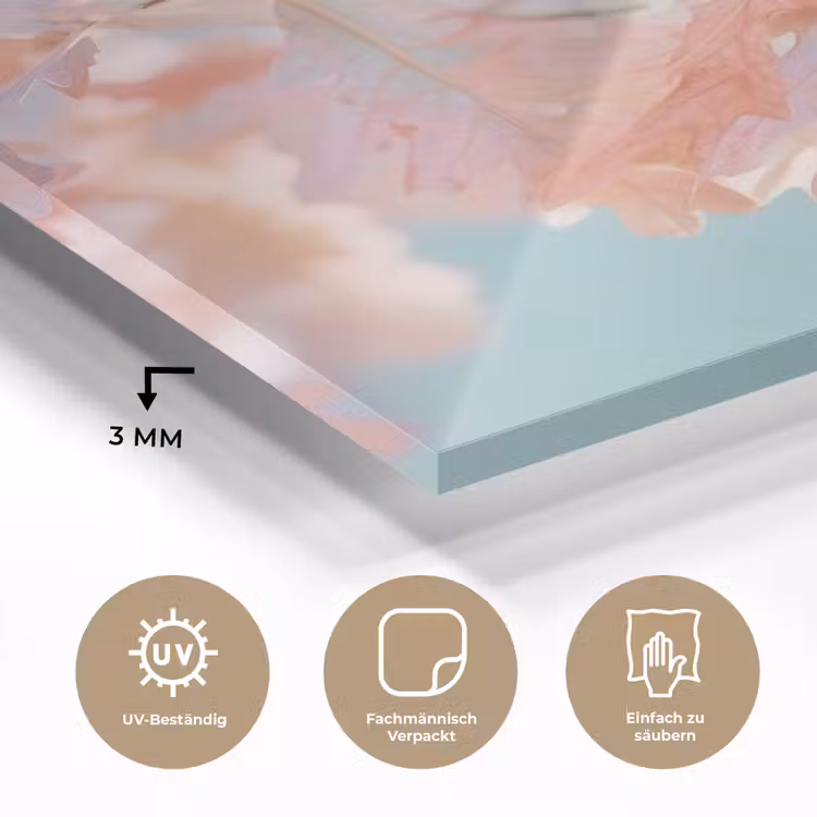 Eikenbladeren - Takken - Roze plexiglas 5mm klein -wsfeer2_DE