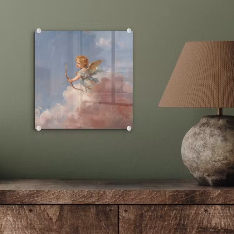 Engel - Pijl en boog - Mythologie - Klassiek plexiglas 5mm klein -sfeer3