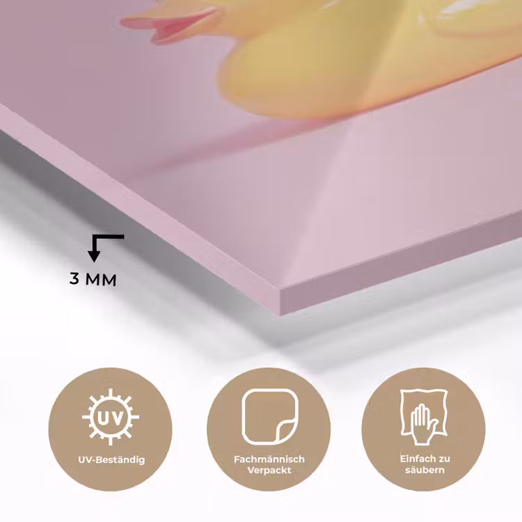 Eendjes - Vrolijk - Roze plexiglas 5mm klein -wsfeer2_DE