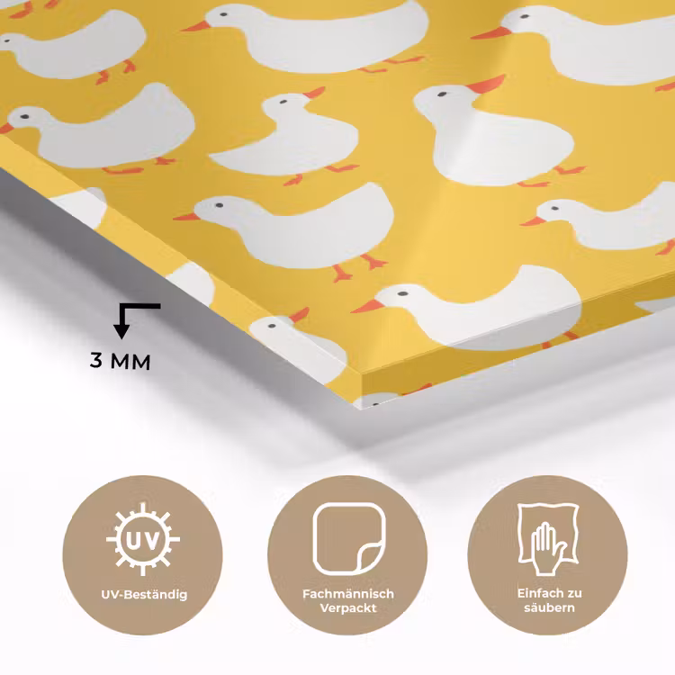 Eendjes - Patroon - Geel plexiglas 5mm klein 11 -wsfeer2_DE
