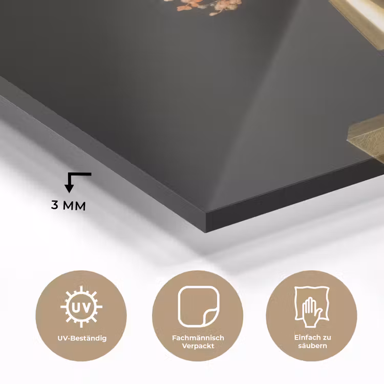Exotisch - Boeket - Vaas - Goud plexiglas 5mm klein -wsfeer2_DE