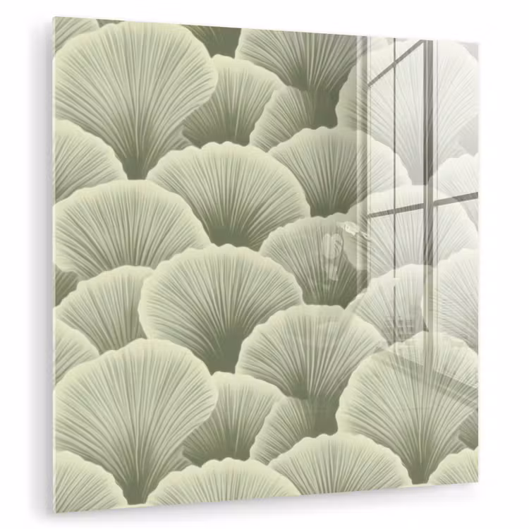Waaier - Blad - Groen plexiglas 5mm klein 11 -zzzproduct_nieuw