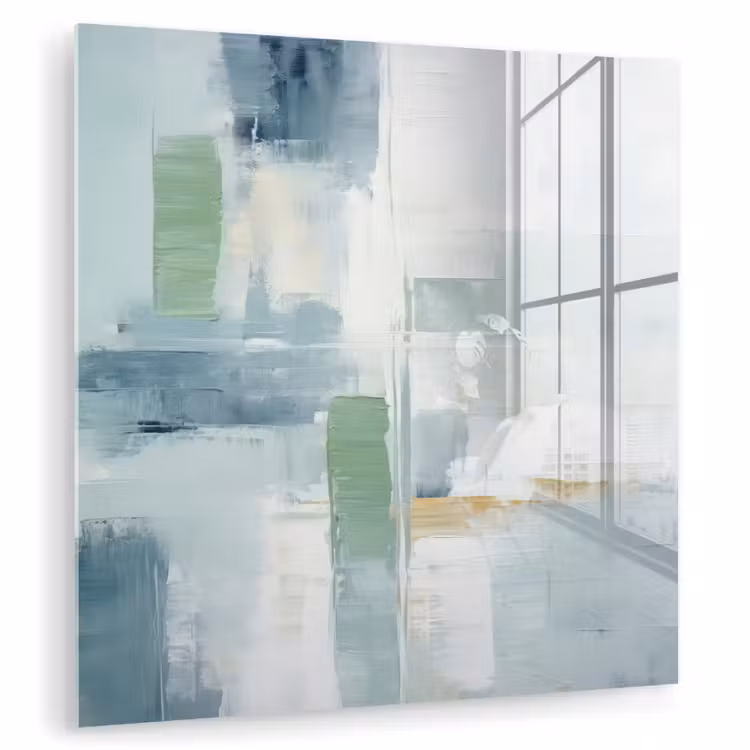Verf - Moderne kunst - Abstract - Grijs plexiglas 5mm klein -zzzproduct_nieuw