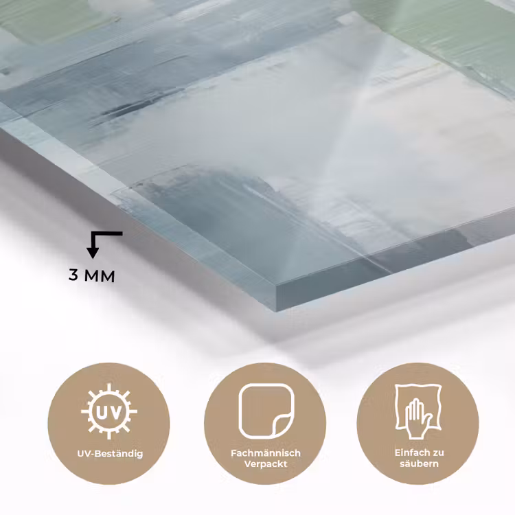 Verf - Moderne kunst - Abstract - Grijs plexiglas 5mm klein -wsfeer2_DE