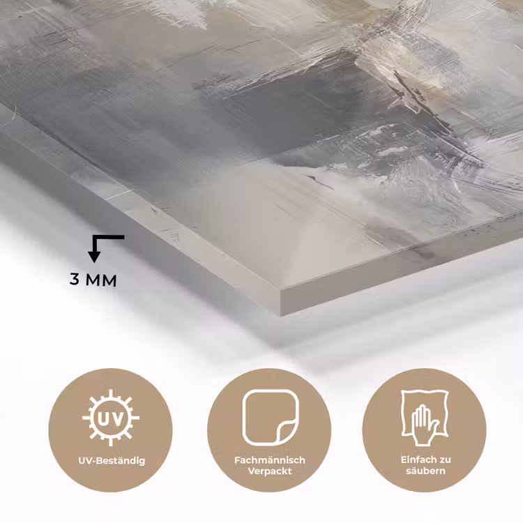 Kleurenpalet - Penseelstreken - Beige - Nevelig plexiglas 5mm klein -wsfeer2_DE