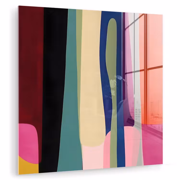 Kleurbanen - Verticaal - Kleurrijk plexiglas 5mm klein -zzzproduct_nieuw