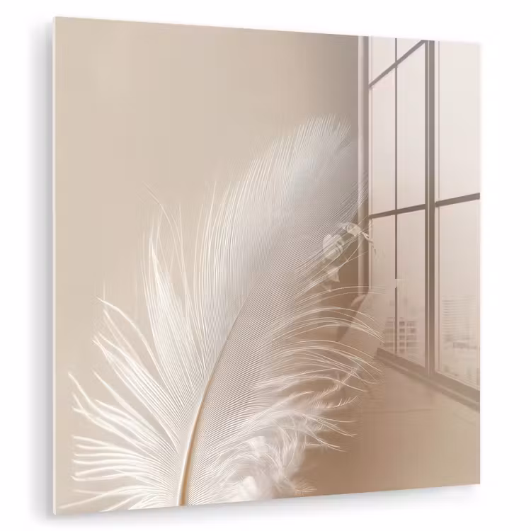 Veer - Minimalistisch - Roze plexiglas 5mm klein -zzzproduct_nieuw