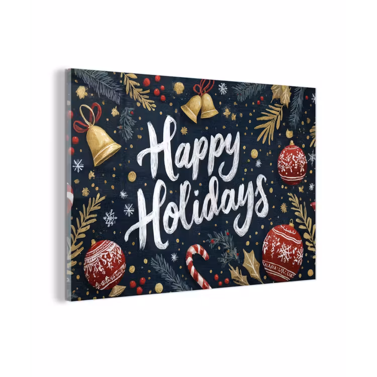 Feestelijk - Kerstgroet - Kleurrijk plexiglas 5mm klein -zzzproduct_nieuw