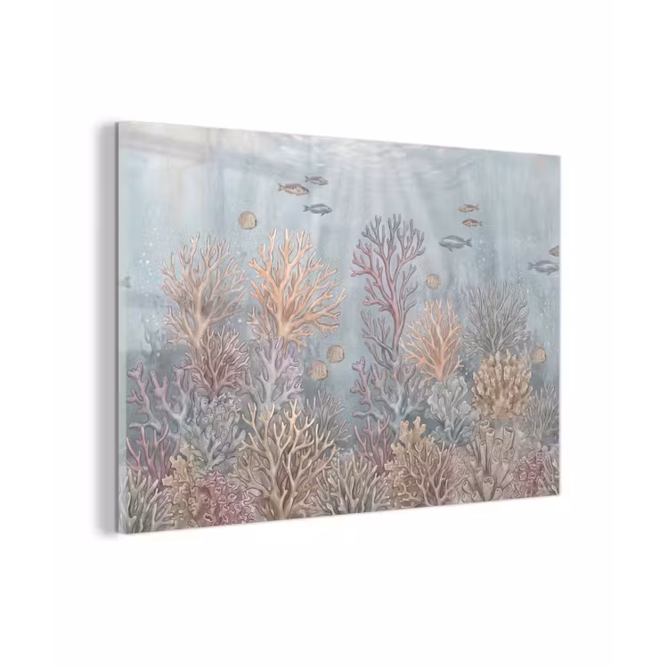 Vis - Koraal - Oceaan - Illustratie - Onderwater plexiglas 5mm klein -zzzproduct_nieuw