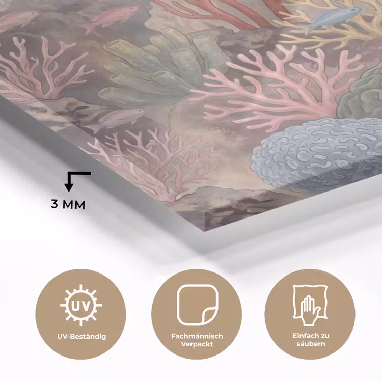 Vis - Koraalrif - Onderwaterwereld - Illustratie plexiglas 5mm klein -wsfeer2_DE
