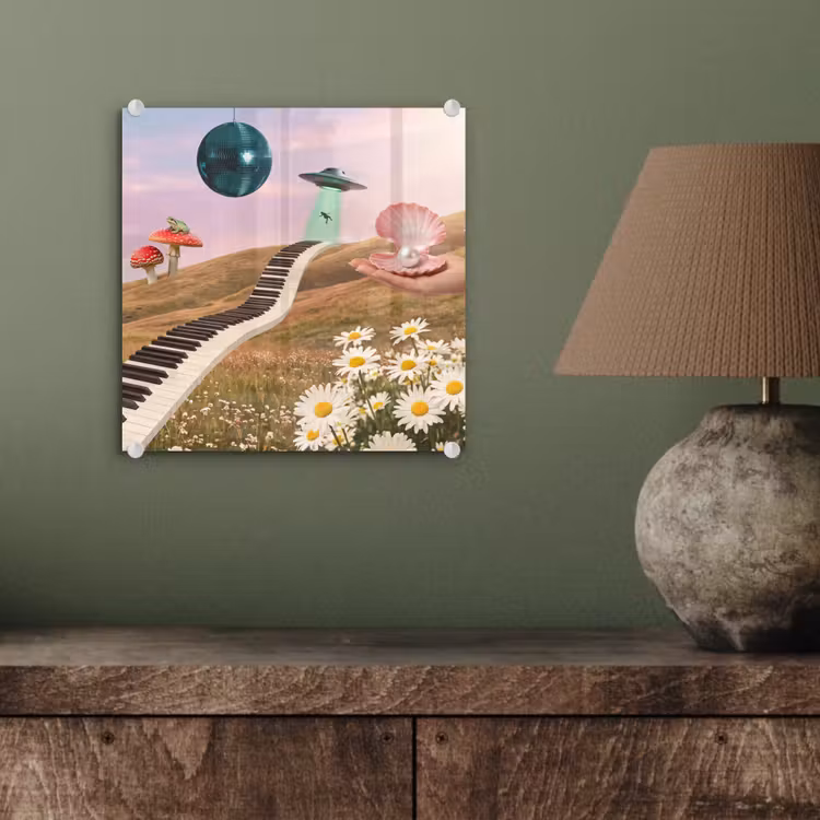 Glasbild - Fisch – Natur – Abstrakt - Vis - Natuur - Abstract plexiglas 5mm klein