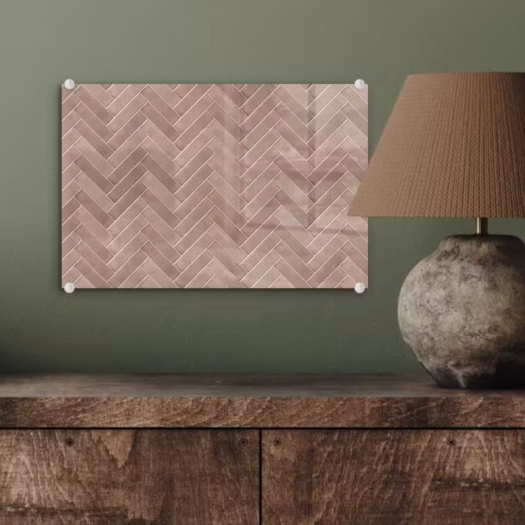 Visgraat - Wandtegel - Oudroze - Terracotta plexiglas 5mm klein 11 -wsfeer2_DE