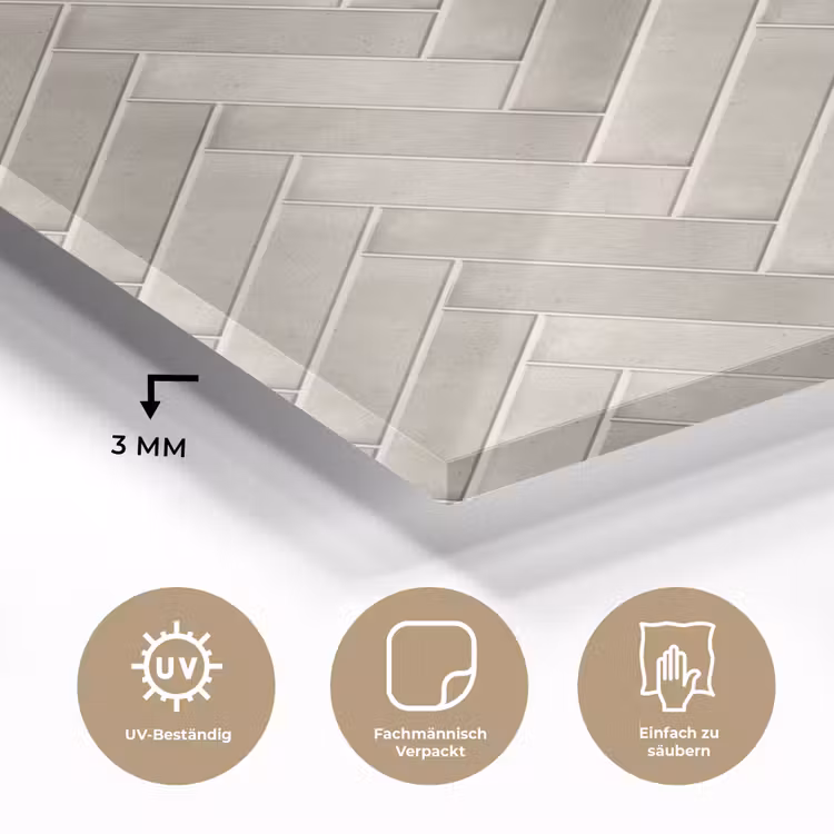 Visgraat - Wandtegel - Beige plexiglas 5mm klein 11 -wsfeer2_DE