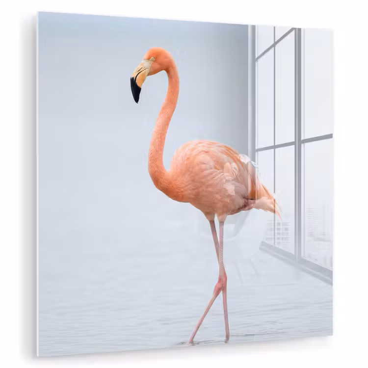 Flamingo - Zee - Roze plexiglas 5mm klein -zzzproduct_nieuw