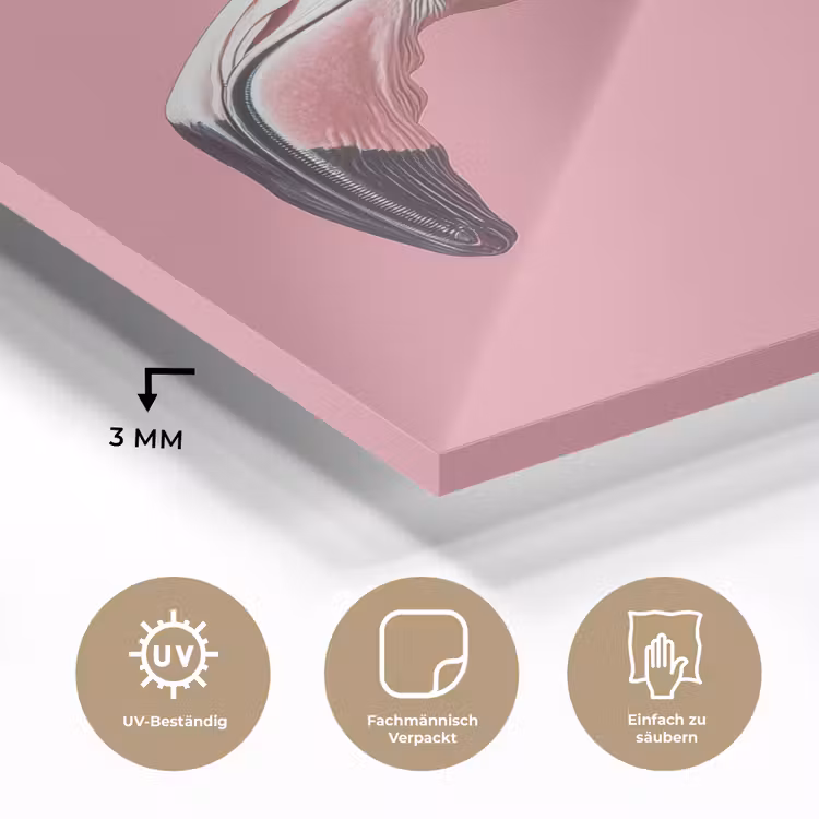 Flamingo - Roze - Koksmuts - Vogel plexiglas 5mm klein -wsfeer2_DE