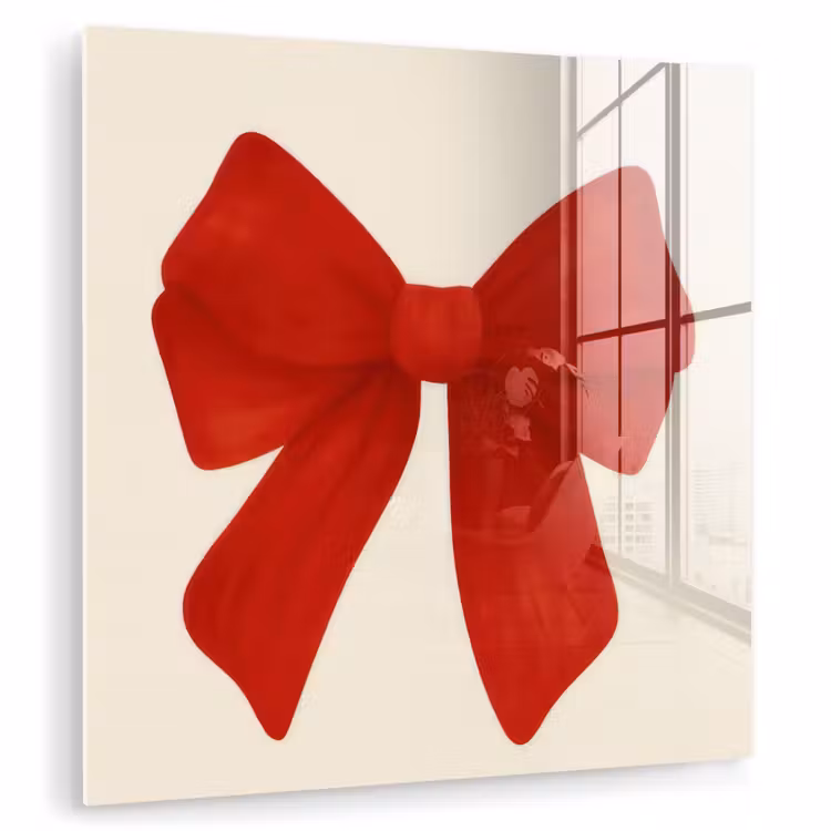 Strik - Symmetrisch - Rood - Lint plexiglas 5mm klein -zzzproduct_nieuw