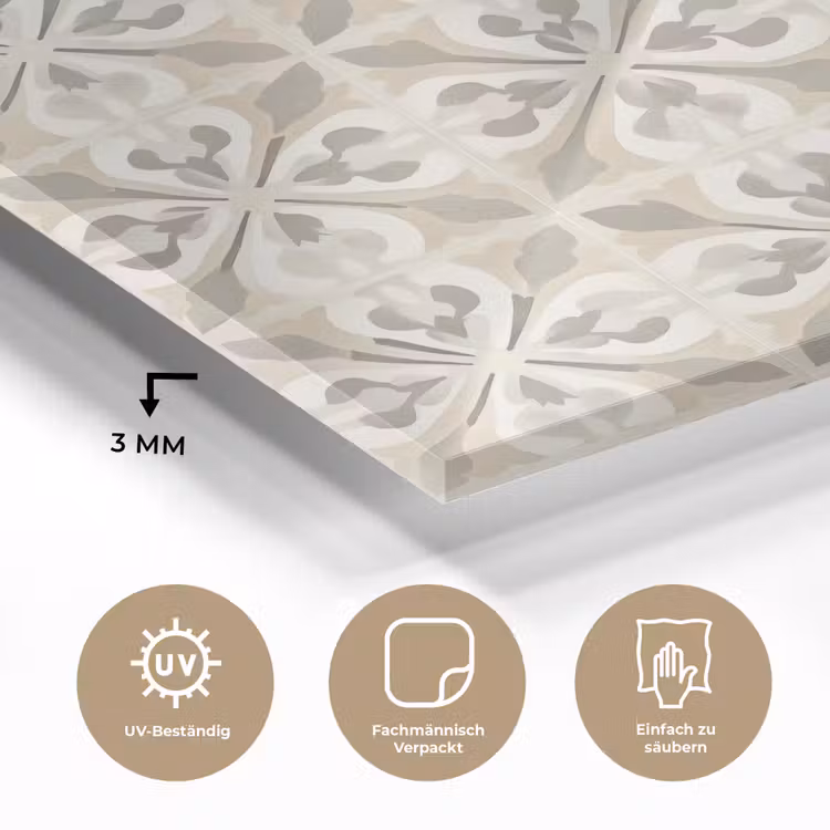 Tegel - Motief - Beige plexiglas 5mm klein 11 -wsfeer2_DE