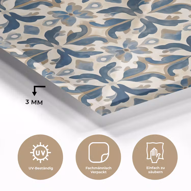 Tegel - Patroon - Blauw - Beige plexiglas 5mm klein 11 -wsfeer2_DE