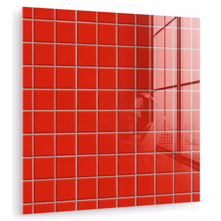 Tegel - Patroon - Kersen - Rood plexiglas 5mm klein 11 -zzzproduct_nieuw