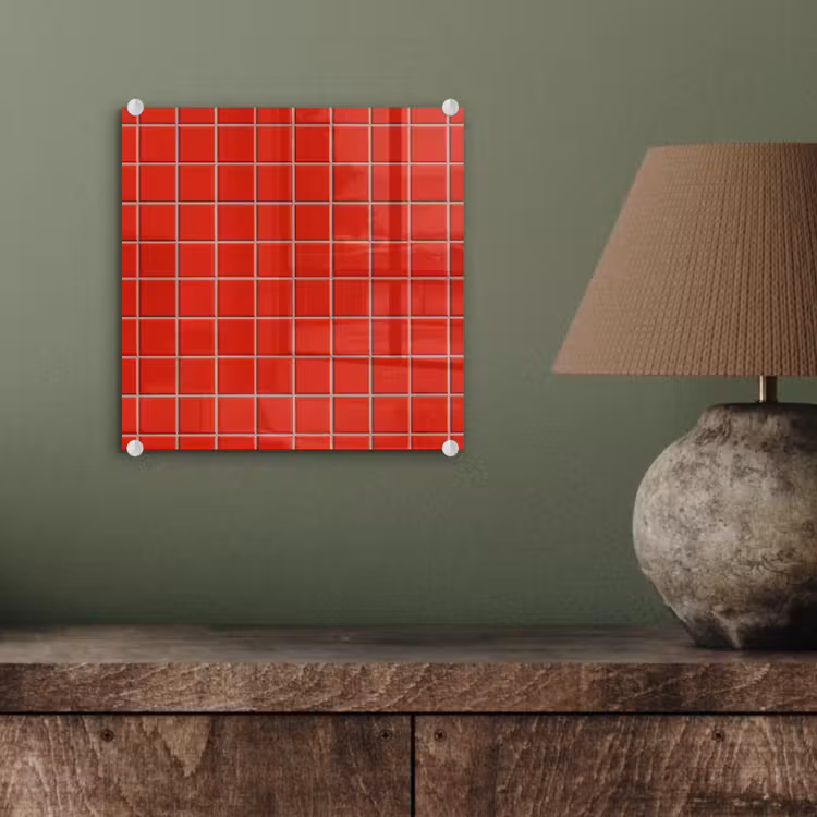 Tegel - Patroon - Kersen - Rood plexiglas 5mm klein 11 -sfeer3