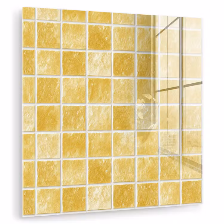 Tegels - Mozaïek - Textuur - Goudgeel plexiglas 5mm klein 11 -zzzproduct_nieuw