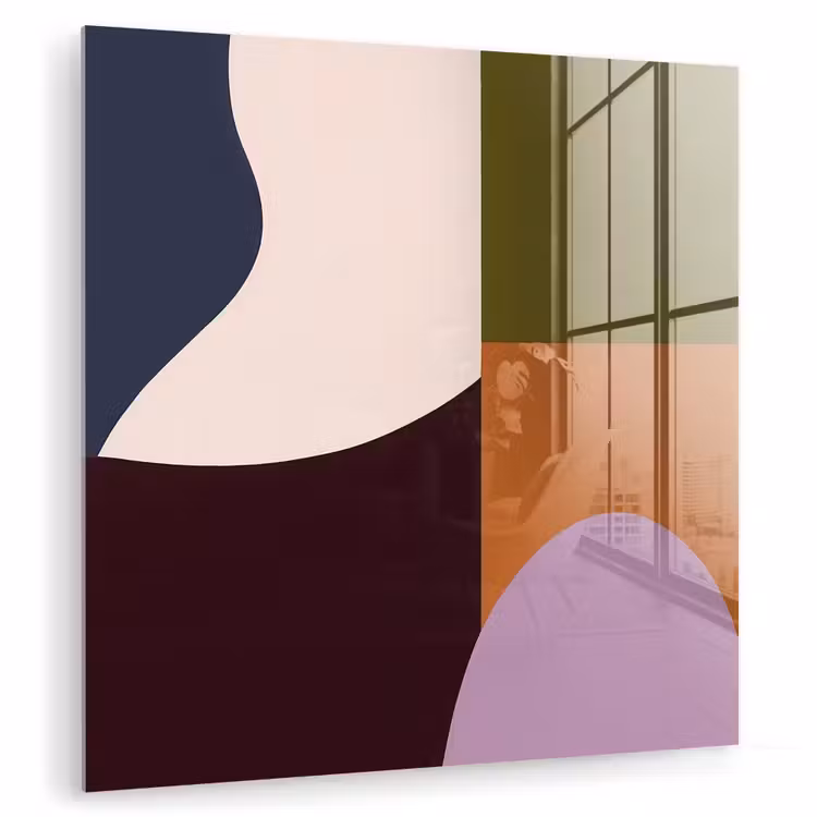 Vormen - Abstract - Kleuren - Vierkant plexiglas 5mm klein -zzzproduct_nieuw