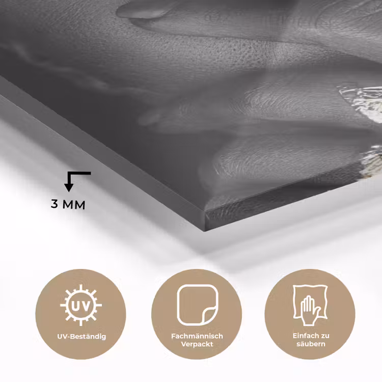 Vrouw - Goud - Zwart - Schmink - Luxe plexiglas 5mm klein -wsfeer2_DE
