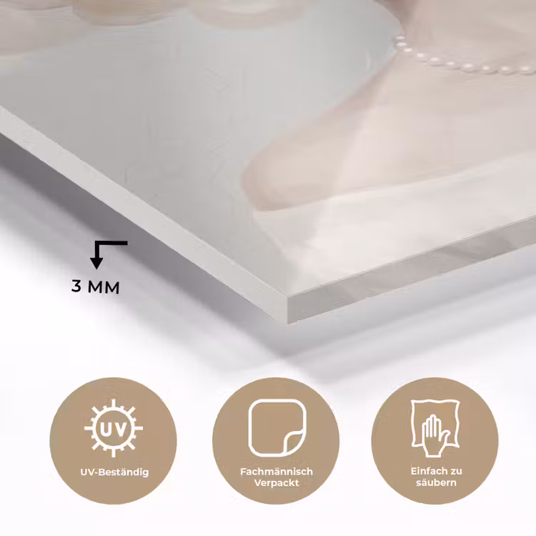 Vrouw - Cirkels - Beige plexiglas 5mm klein -wsfeer2_DE