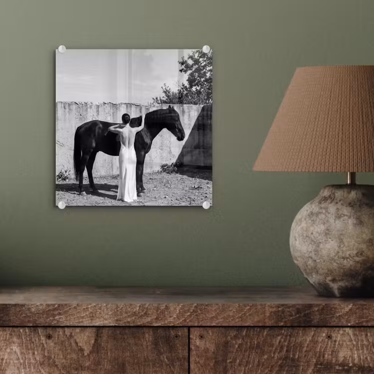 Vrouw - Paard - Artistiek plexiglas 5mm klein -sfeer3
