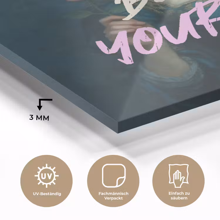 Vrouw - Roos - Quote plexiglas 5mm klein -wsfeer2_DE