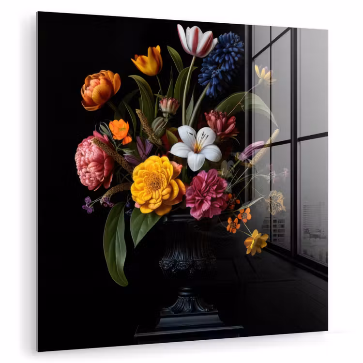 Lente - Bloemen - Klassiek - Vaas plexiglas 5mm klein -zzzproduct_nieuw