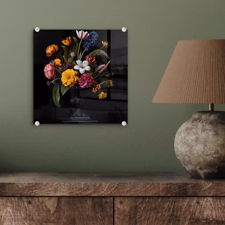 Lente - Bloemen - Klassiek - Vaas plexiglas 5mm klein -sfeer3