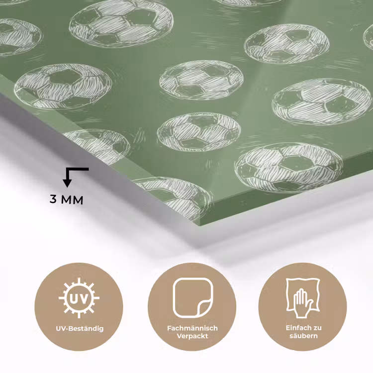 Voetbal - Sport - Groen plexiglas 5mm klein 11 -wsfeer2_DE