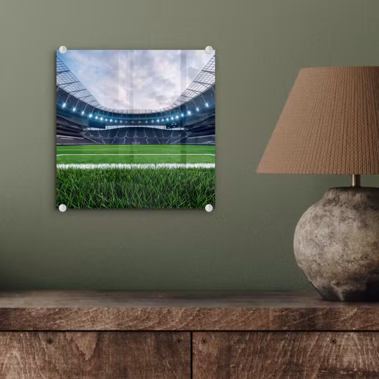 Voetbal - Stadion - Sport - Groen plexiglas 5mm klein -sfeer3