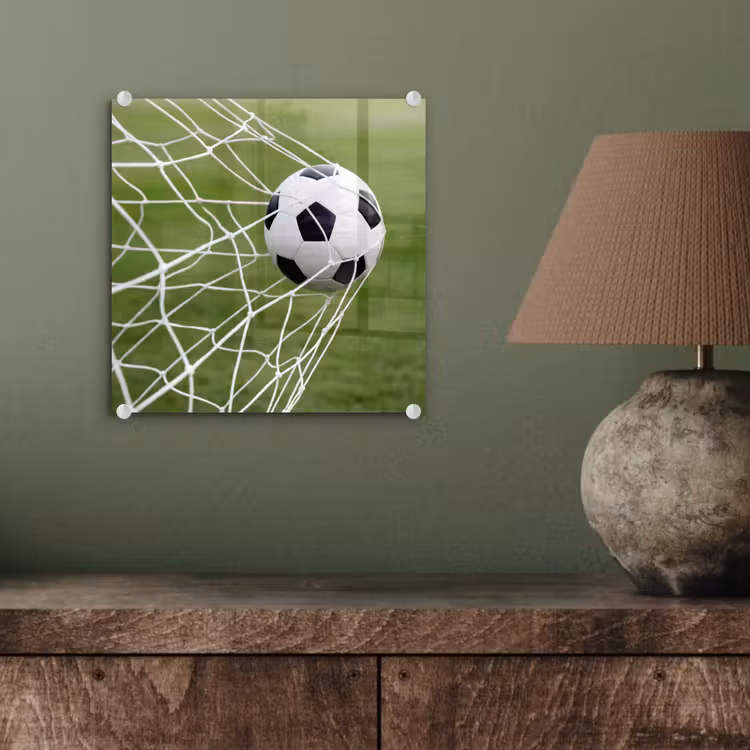 Voetbal - Goal - Net - Sport plexiglas 5mm klein -sfeer3