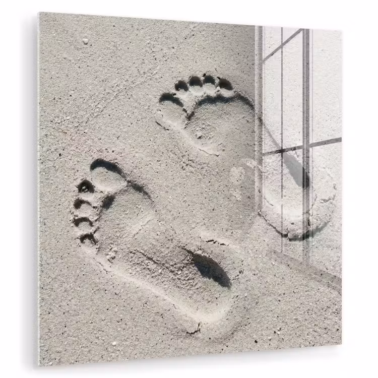 Voeten - Zand - Zee plexiglas 5mm klein -zzzproduct_nieuw