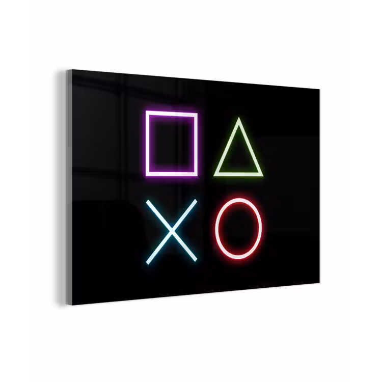 Gaming - Neon - Console - Zwart - Controller - Gamen plexiglas 5mm klein -z3d