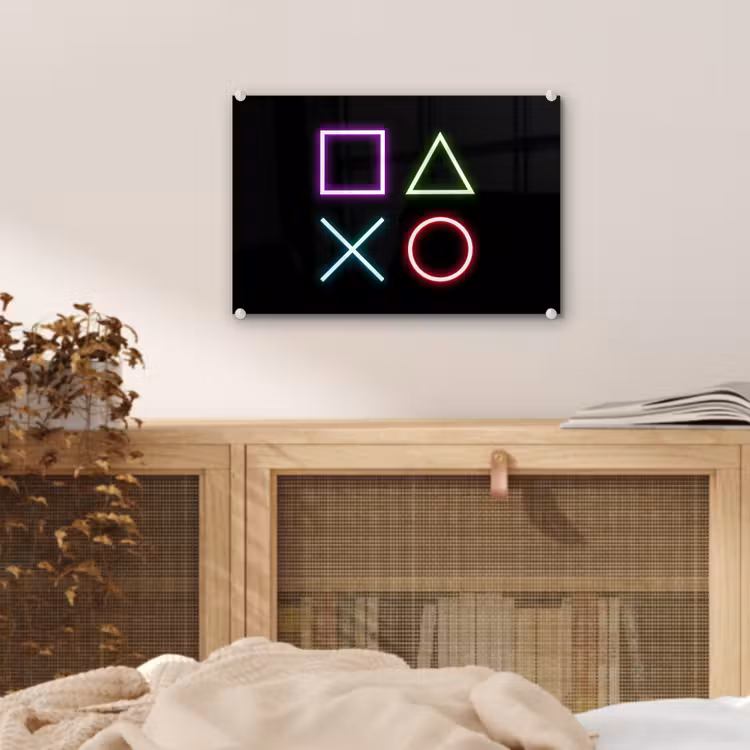 Gaming - Neon - Console - Zwart - Controller - Gamen plexiglas 5mm klein -sfeer4