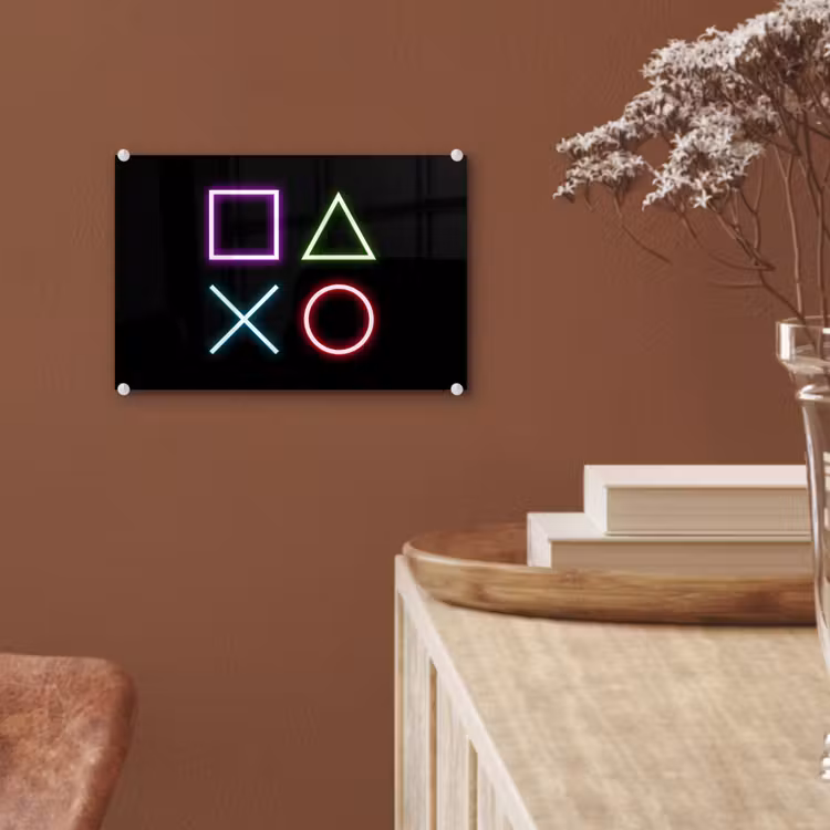 Gaming - Neon - Console - Zwart - Controller - Gamen plexiglas 5mm klein -sfeer5