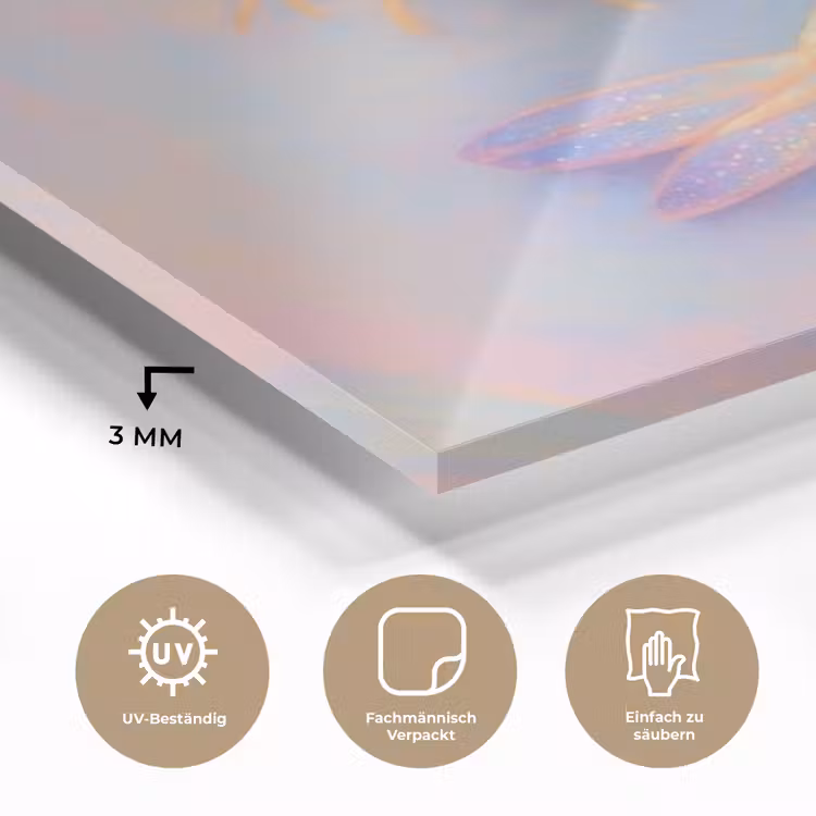 Garnaal - Subtiele structuur - Blauw - Roze plexiglas 5mm klein -wsfeer2_DE