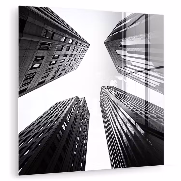 Gebouwen - Lucht - Zwart plexiglas 5mm klein -zzzproduct_nieuw