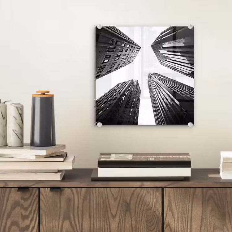 Gebouwen - Lucht - Zwart plexiglas 5mm klein -sfeer1