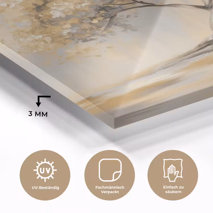 Schilderij - Boom - Abstract - Bladeren plexiglas 5mm klein -wsfeer2_DE
