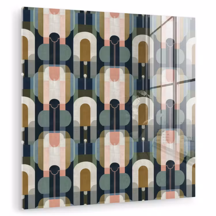 Geografisch - Modern - Kleurrijk plexiglas 5mm klein 11 -zzzproduct_nieuw