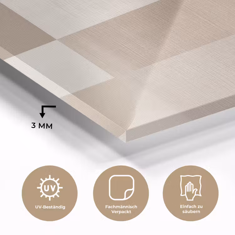 Geometrisch - Geweven structuur - Modern plexiglas 5mm klein -wsfeer2_DE